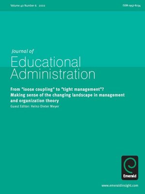 cover image of Journal of Educational Administration, Volume 40, Issue 6